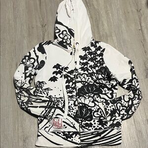 Billabong Black and White Hoodie